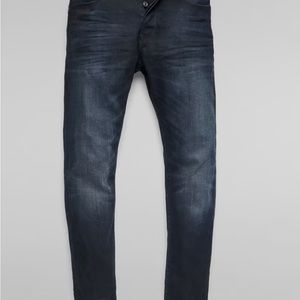 G-Star Raw Men’s 3301 Slim Jeans, Dark Aged, 32Wx34L